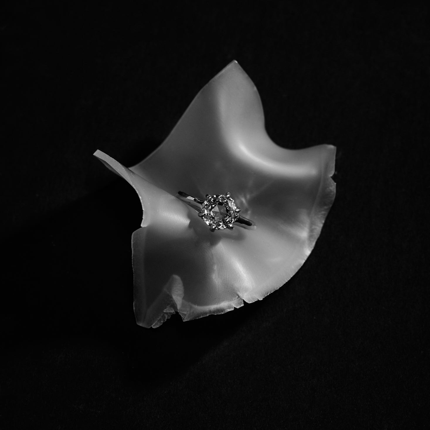 2.01ct Round Rosecut <br><b> We Are Arrow Ltd </b>| 4/ Modern Antique Double Rose Ring