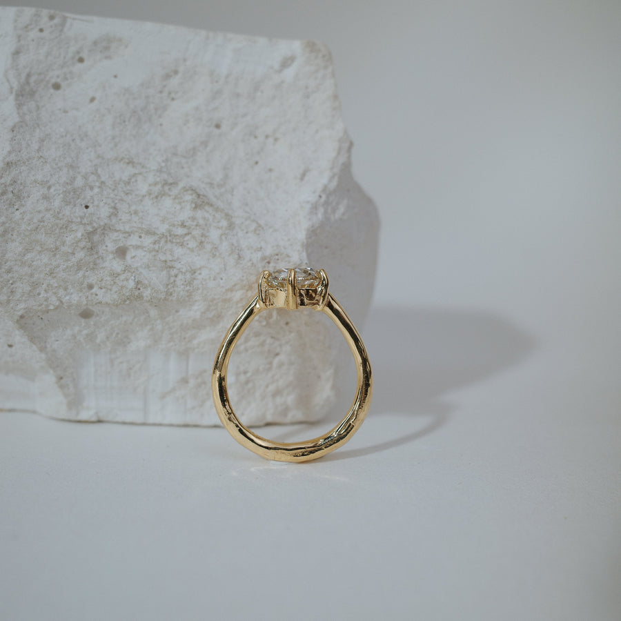 2.01ct Round Rosecut <br><b> We Are Arrow Ltd </b>| 4/ Modern Antique Double Rose Ring