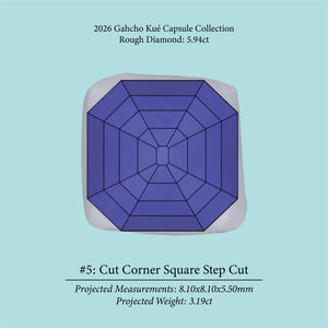 5.94ct VVS1 J Pre-Cut Canadian Champagne Diamond 27938
