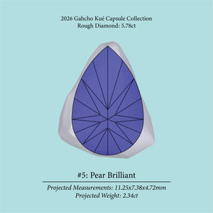 5.78ct VS2 C2 Pre-Cut Canadian Champagne Diamond 27941