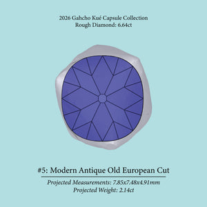 6.64ct SI2 L Pre-Cut Canadian Champagne Diamond 27944