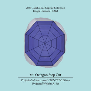 6.22ct VVS2 C3 Pre-Cut Canadian Champagne Diamond 27936