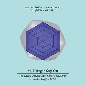 6.64ct SI2 L Pre-Cut Canadian Champagne Diamond 27944