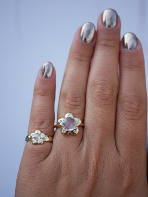 Lilac Flower Power Ring