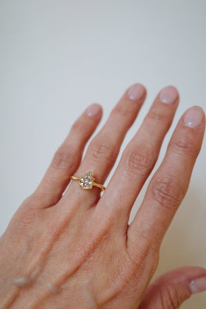1.01ct Pear Brilliant <br><b> We Are Arrow Ltd </b>| 6/ Modern Antique Pear Ring