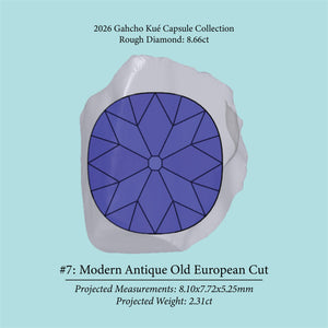 8.66ct VS1 C4 Pre-Cut Canadian Champagne Diamond 27935