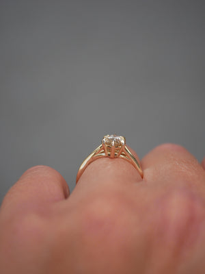 Marquise Diamond Split Shank Ring