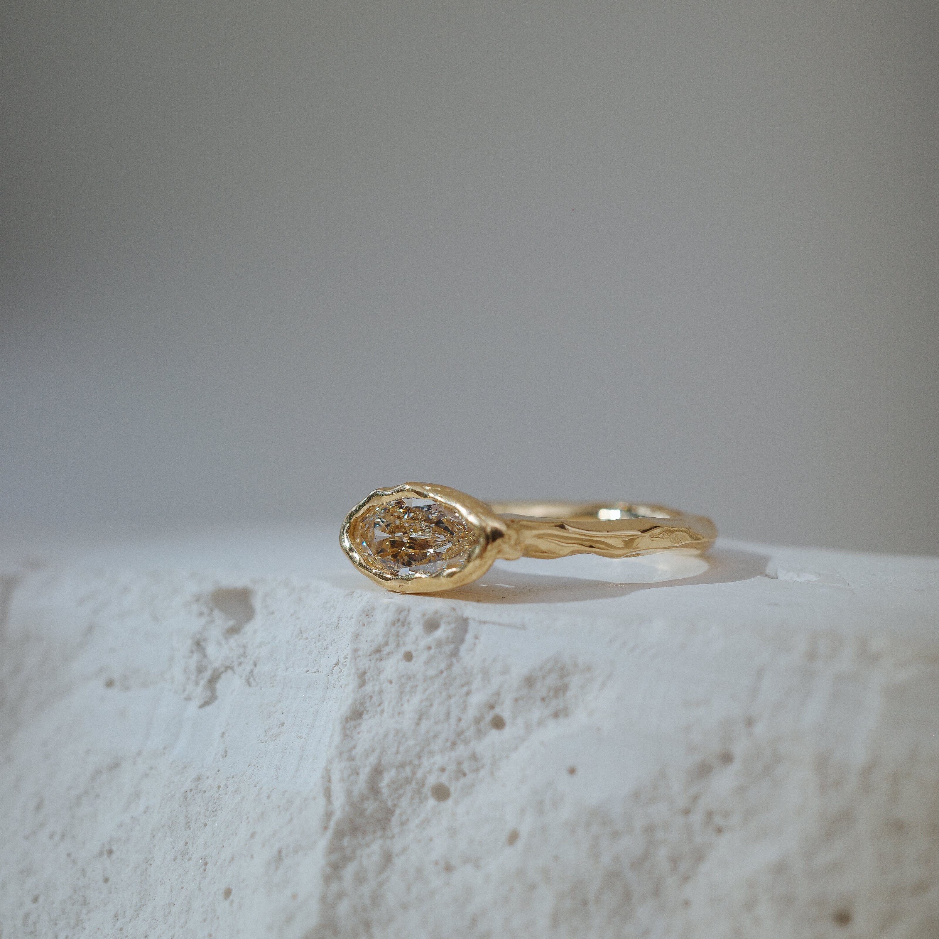 1.00ct Moval Brilliant <br><b> We Are Arrow Ltd </b>| 8/ Modern Antique Ring