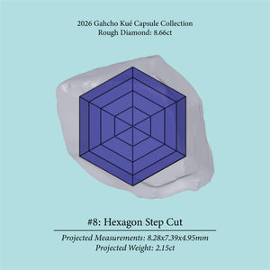 8.66ct VS1 C4 Pre-Cut Canadian Champagne Diamond 27935