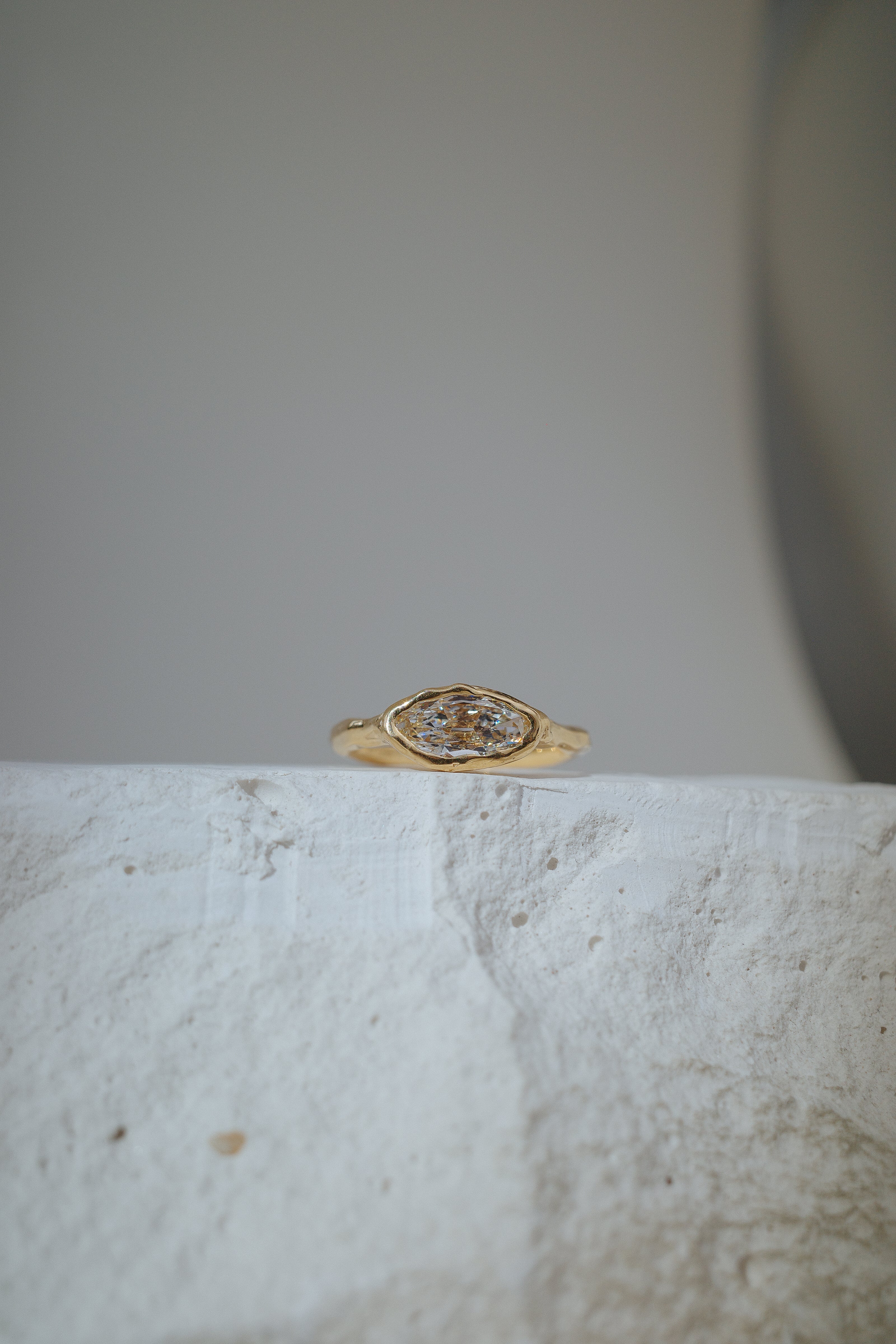 1.00ct Moval Brilliant <br><b> We Are Arrow Ltd </b>| 8/ Modern Antique Ring