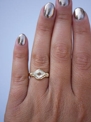 Flawless Lozenge Lover’s Knot Ring