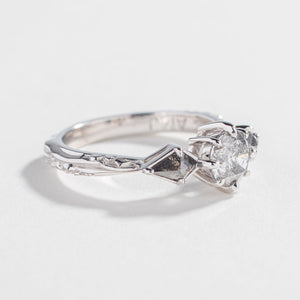 0.69ct Round Brilliant <br><b>Angela Monaco Jewelry</b> | Shadow Engagement Ring