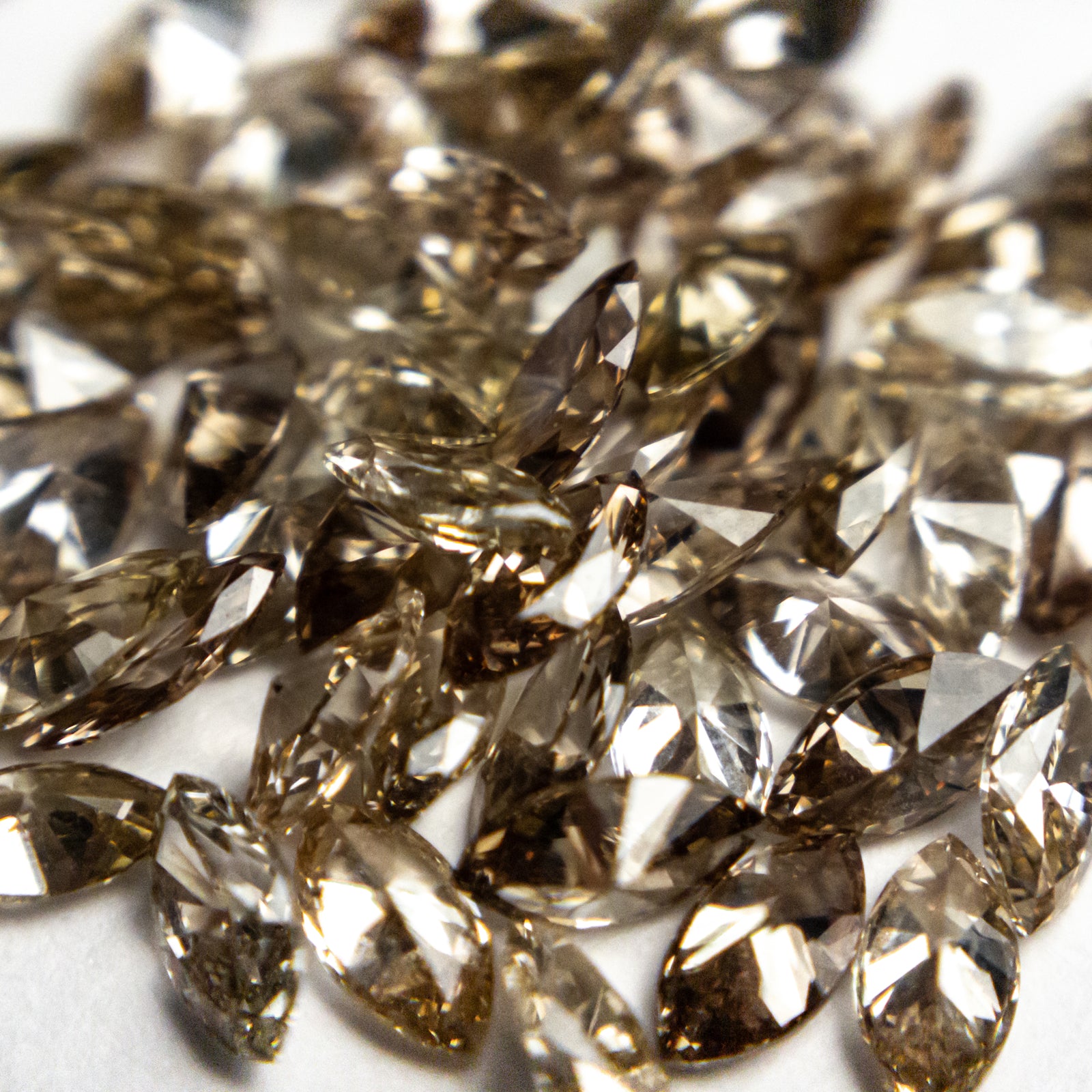 Canadian Champagne Marquise Brilliant Cut Melee 🇨🇦