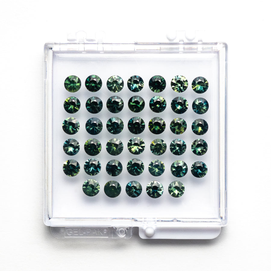 Australian Round Brilliant Sapphire Melee 🇦🇺