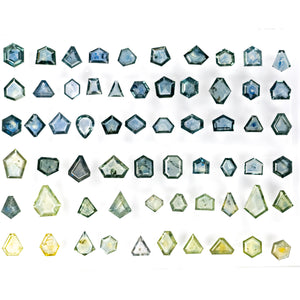 OFFLINE PARCEL 97.00cttw 62pc Portrait Cut Sapphire Parcel 22266-00