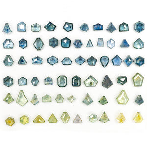 OFFLINE PARCEL 97.00cttw 62pc Portrait Cut Sapphire Parcel 22266-00