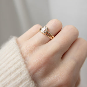 1.01ct Modern Old Mine Cut <br><b> Brockton Gems</b>| Canadian Diamond Engagement Ring