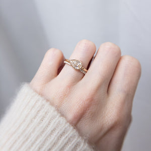 1.01ct Pear Brilliant <br><b> Brockton Gems </b>| Canadian East-West Pear Ring