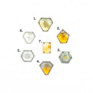 11.63cttw 7pc Geometric Portrait Cut Sapphire Parcel 23427-00