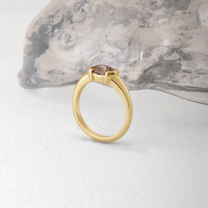 1.16ct Champagne Modern Antique Moval Brilliant 🇨🇦 <br><b>ATTIC</b> | Toni Ring