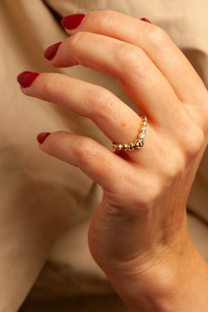 **SOLD** 0.36cttw 9pc Round Brilliants 🇨🇦<br><b>ATTIC</b> | Aurora Ring