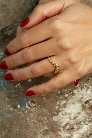 **SOLD** 0.36cttw 9pc Round Brilliants 🇨🇦<br><b>ATTIC</b> | Aurora Ring