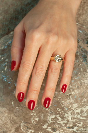 3.04ct Modern Antique Old Mine Cut 🇨🇦<br><b>ATTIC </b>| Cleo Ring