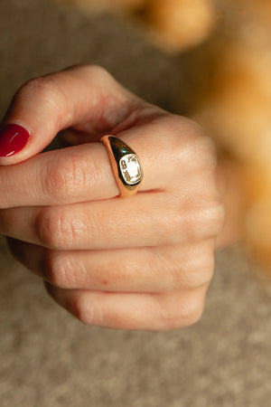 1.51ct Modern Antique Old Mine Cut 🇨🇦<br><b>ATTIC</b> | Jasper Ring