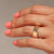 Attic Gold | Cigar Ring <br>  1.44ct Champagne Salt and Pepper Cut Corner Rectangle Brilliant