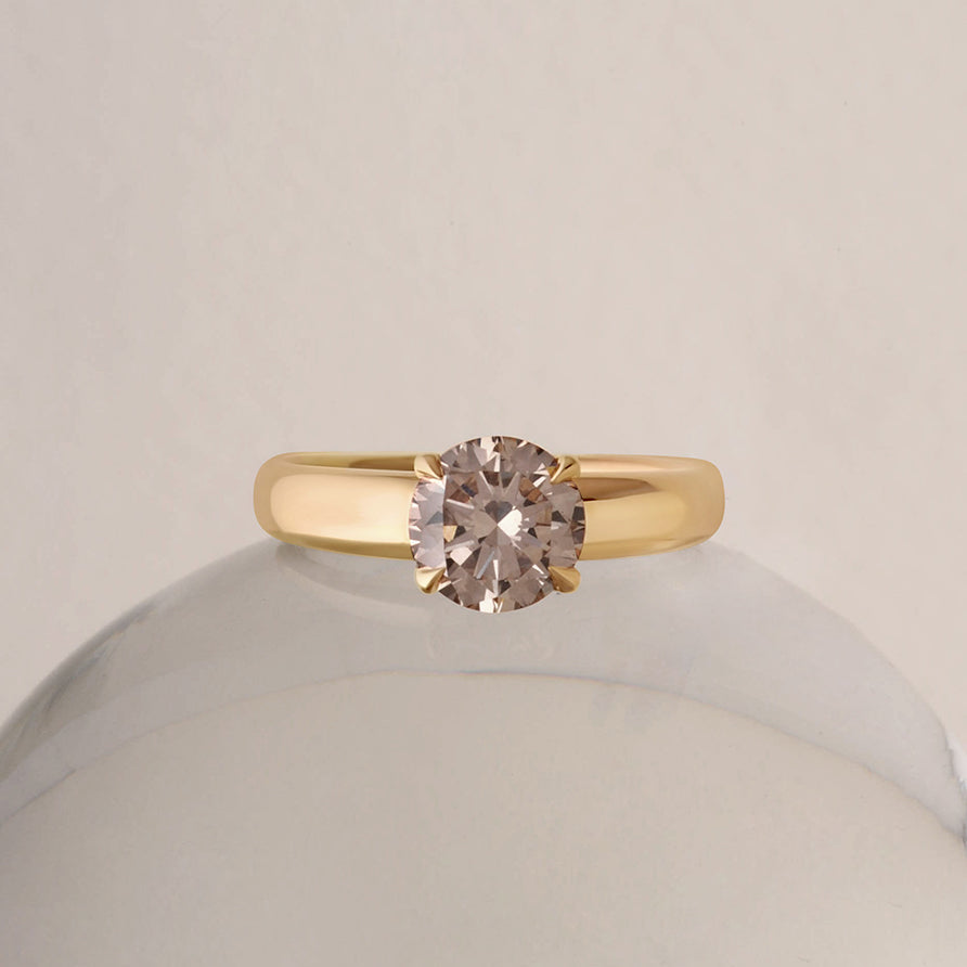 1.72ct Champagne Round Brilliant <br><b> ATTIC </b>| Liza Ring