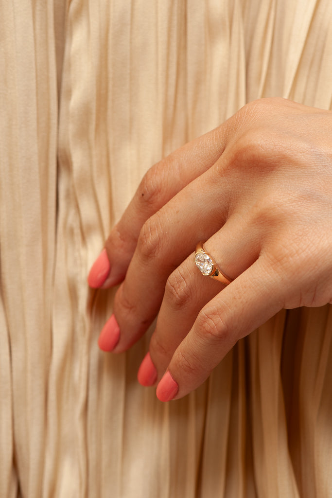 Toni Ring - Oval Canadian Diamond Ring