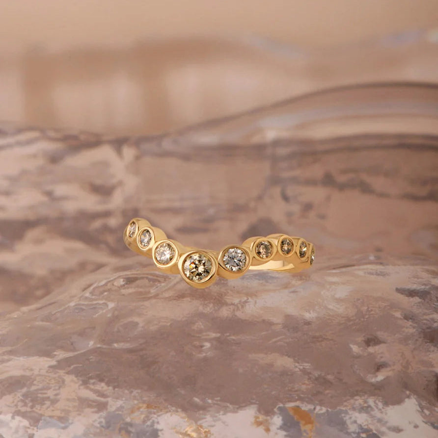 **SOLD** 0.36cttw 9pc Round Brilliants 🇨🇦<br><b>ATTIC</b> | Aurora Ring