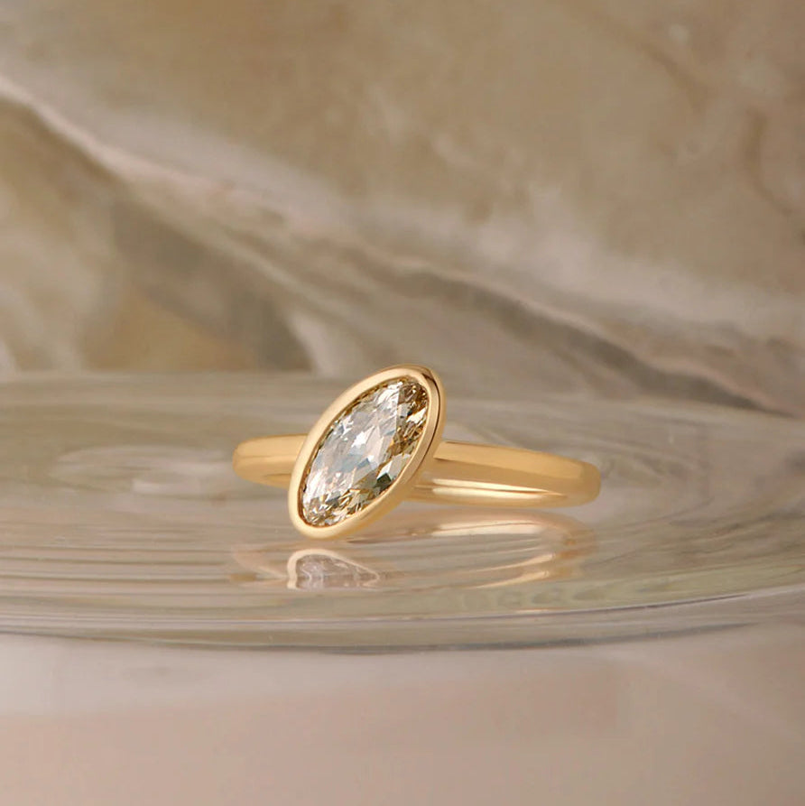 1.00ct Modern Antique Moval Brilliant 🇨🇦<br><b>ATTIC</b> | Bella Ring