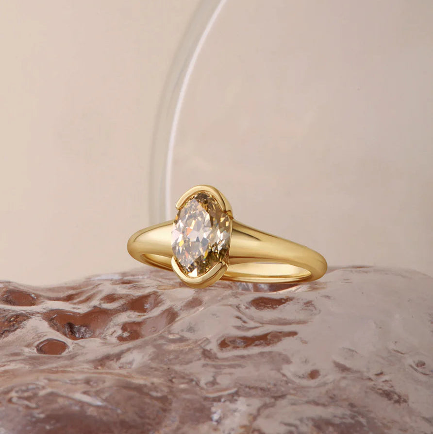 1.38ct Modern Antique Moval Brilliant 🇨🇦<b><b>ATTIC </b>| Talia Ring