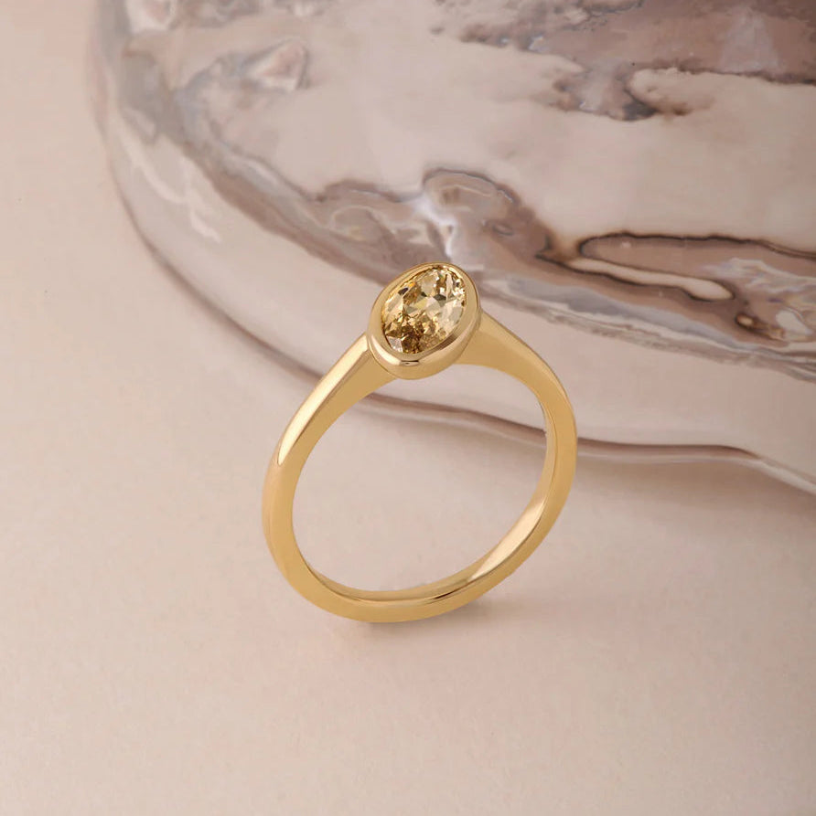 1.00ct Modern Antique Moval Brilliant 🇨🇦<br><b>ATTIC</b> | Bella Ring