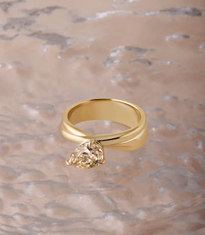 1.52ct Modern Antique Pear Brilliant 🇨🇦<br><b>ATTIC</b> | Cove Ring