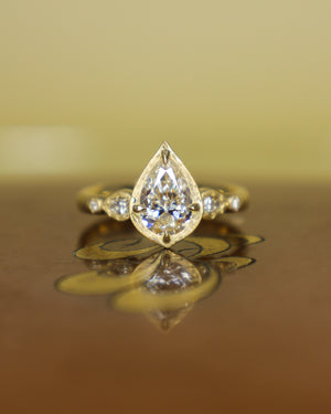 1.01ct GIA VVS1 L Pear Brilliant<br><b> Adel Chefridi</b> | Summer Lotus Ring