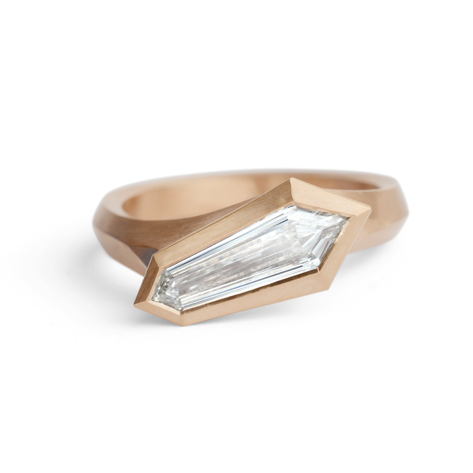 1.04ct Kite Step Cut <br><b> McCaul</B> | Aegis Ring