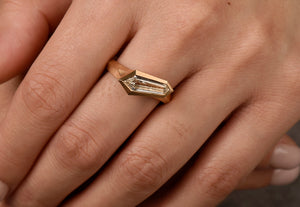 1.04ct Kite Step Cut <br><b> McCaul</B> | Aegis Ring