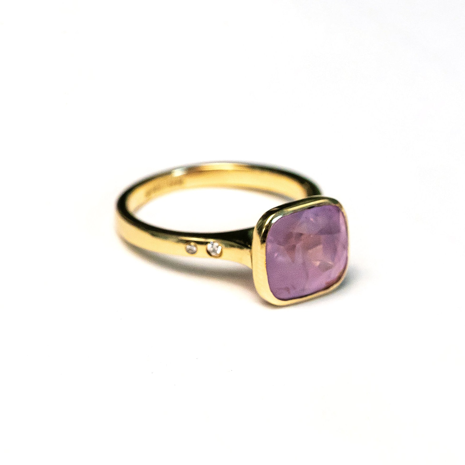 3.77ct Cushion Brilliant Sapphire <br> <b>H&F Jewellery</b> | Afterglow Ring