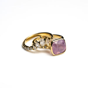 3.77ct Cushion Brilliant Sapphire <br> <b>H&F Jewellery</b> | Afterglow Ring