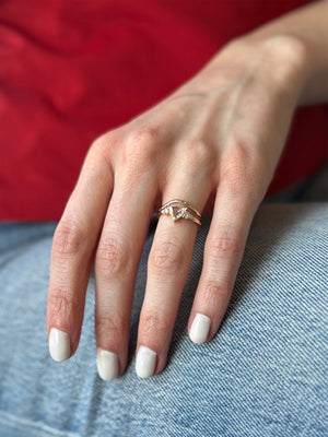 0.33ct Trillion Rosecut 🇨🇦<br><b> Pilar Agueci</b>| Amelia Ring No. 15
