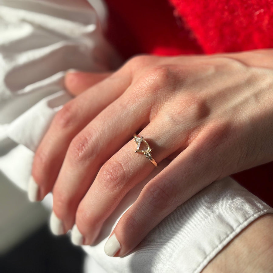 0.33ct Trillion Rosecut 🇨🇦<br><b> Pilar Agueci</b>| Amelia Ring No. 15