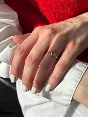 0.33ct Trillion Rosecut 🇨🇦<br><b> Pilar Agueci</b>| Amelia Ring No. 15