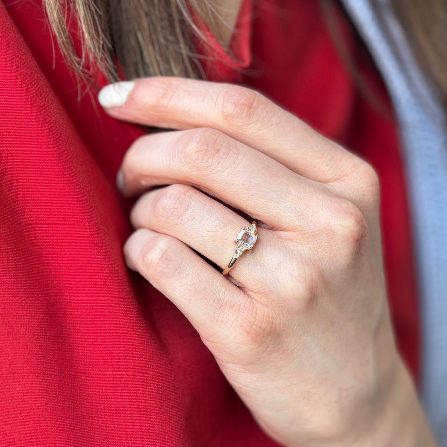 0.45ct Cushion Rosecut 🇨🇦<br><b> Pilar Agueci </b>| Amelia Ring No. 17