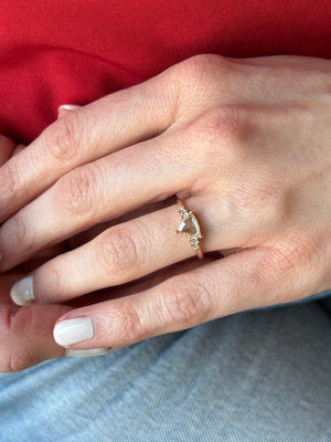 0.33ct Trillion Rosecut 🇨🇦<br><b> Pilar Agueci</b>| Amelia Ring No. 15