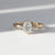 Oval diamond engagement ring front view