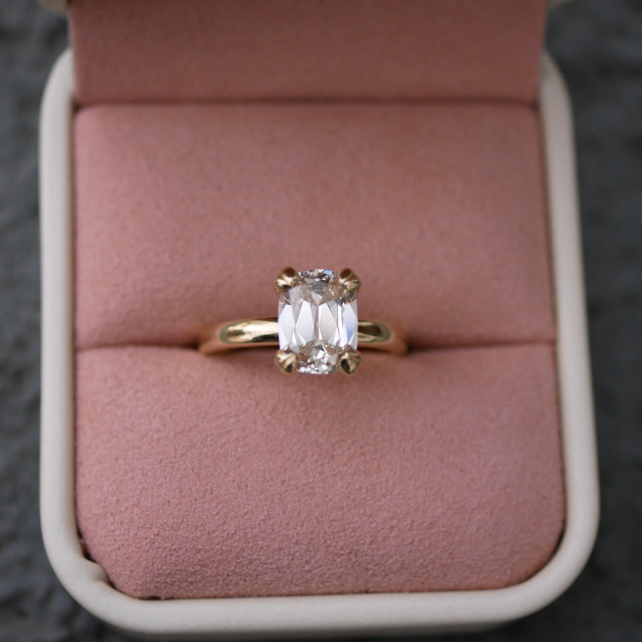 2.03ct Cushion Brilliant<br><b>Emily Warden Designs </b>| Double Prong Cushion Solitiare