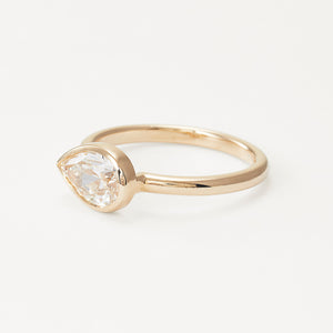 1.01ct Pear Brilliant <br><b> Brockton Gems </b>| Canadian East-West Pear Ring
