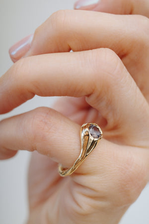 0.62ct Round Brilliant Sapphire <br><b>We Are Arrow</b> | Madagascan Sapphire Orb Ring